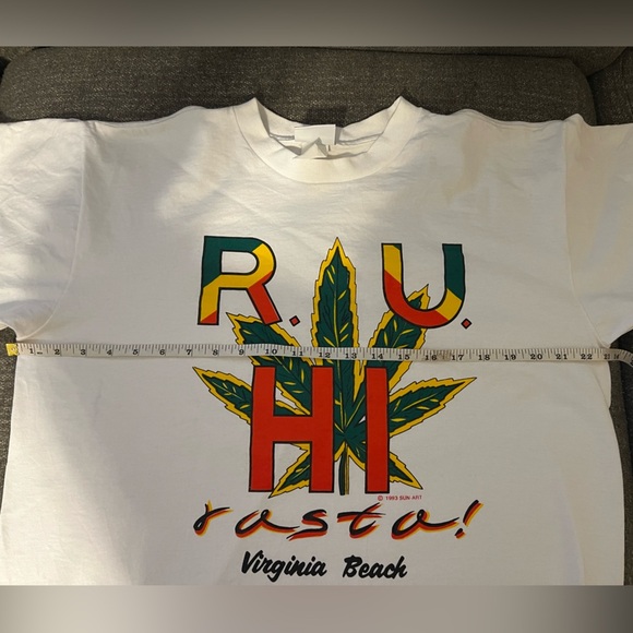 Vintage 1993 “R U High Rasta” Virginia Beach Tshirt - Picture 9 of 10